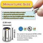 LED mini spotlight battery operated warm white resin 10-pack — spotlight beam close-up detail