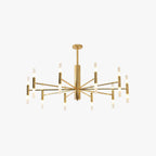 Kristy Modern Cylindrical Metal Chandelier, Gold