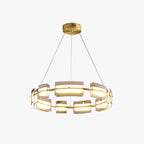 Arisha Minimalist Ring Metal Pendant Light,Black/Gold