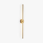Fauro Modern Linear Metal & Silica Gel Wall-Mounted Lamps, Gold