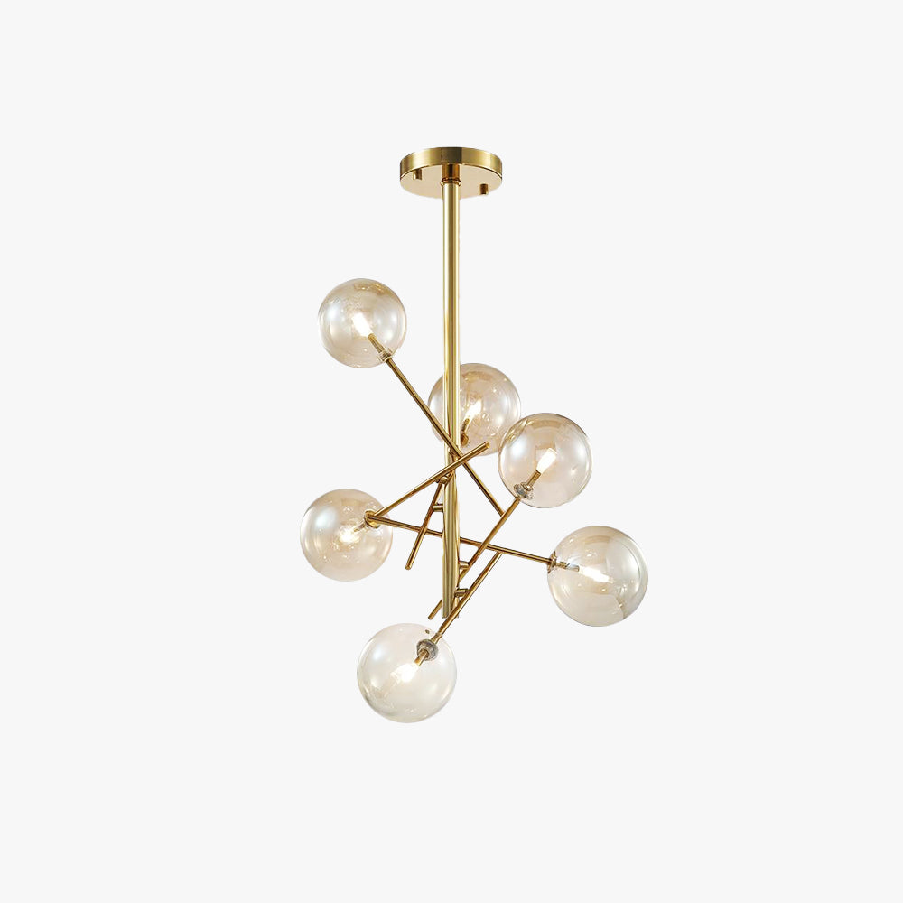 Valentina Bubble Branch Glass/Metal Chandelier, Kitchen/Dining Room