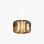 Muto Modern Birdcage Wood Pendant Light