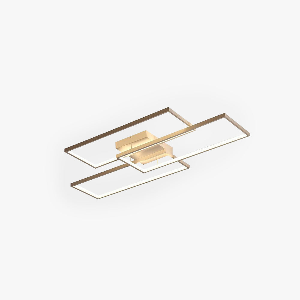 Arisha Rectangular Flush Mount Ceiling Light, 2 Colour