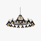 Epoch Vintage Industrial Rope Chandelier  Living Room