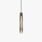 June Brass Designer Glass Pendant Lamp Smoky