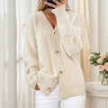 Arlisse | Elegant Long Sleeve V-Neck Cardigan for Women