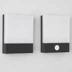 LED Outdoor Wall Light Waterproof Motion Sensor Aluminum IP65 Porch Courtyard — Warm Cool White