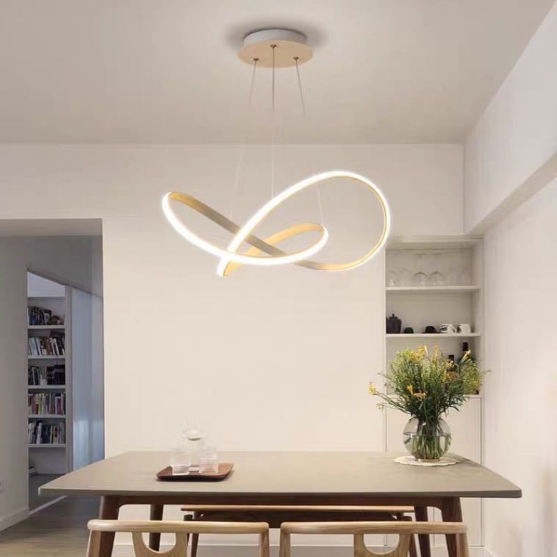 Arisha Modern Led Pendant Light, Black/White, Living Room/Bedroom