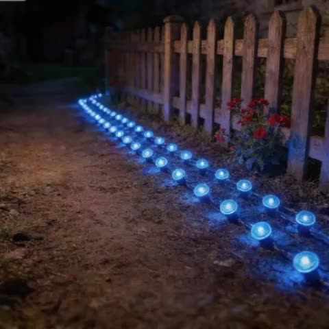 30-LED Solar Pathway Lights, Outdoor Landscape & Lawn Stake Lights, IP66