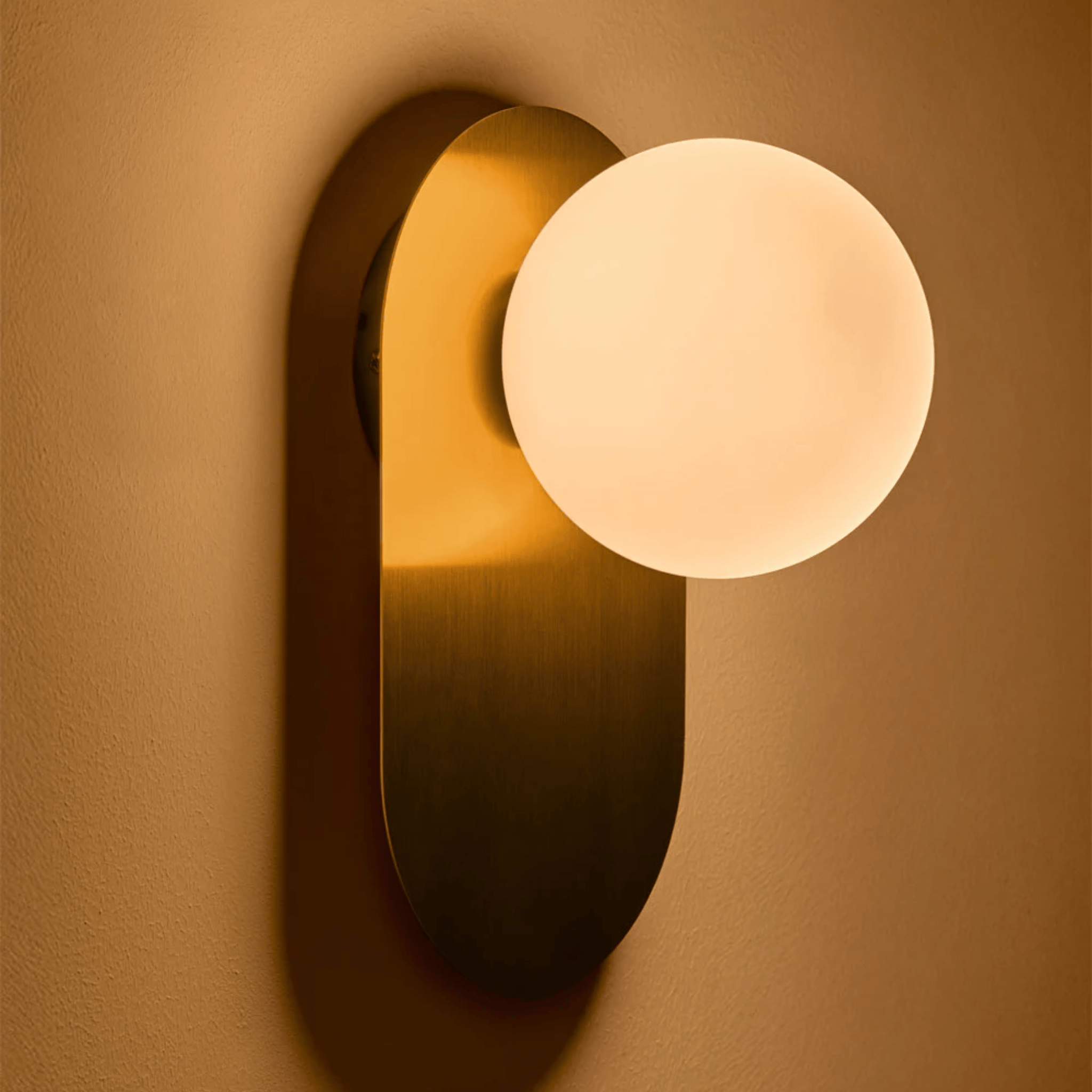 Obsidian Halo LED Wall Sconce G9 Contemporary Black Gold Bedroom Living Room — Warm Neutral Cool