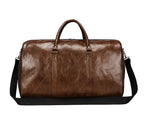 Leather Travel Bag – Vintage PU Leather Weekend Duffle Bag