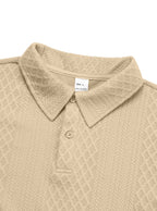 Men's Long Sleeve Polo Shirt Loose Casual Cotton Sweatshirt