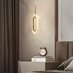 Gold Geometric Pendant Light LED 3-Step Dimming Oval Round Teardrop Bedroom Dining Room — 1 to 2 Lights