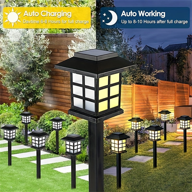 Solar Pathway Lights Waterproof Auto On-Off LED Outdoor Garden Patio IP44 — 6, 12 & 24-Pack