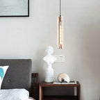 June Brass Designer Glass Pendant Lamp Smoky