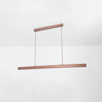 Thala Modern Linear Metal LED Pendant Light Black/Brown