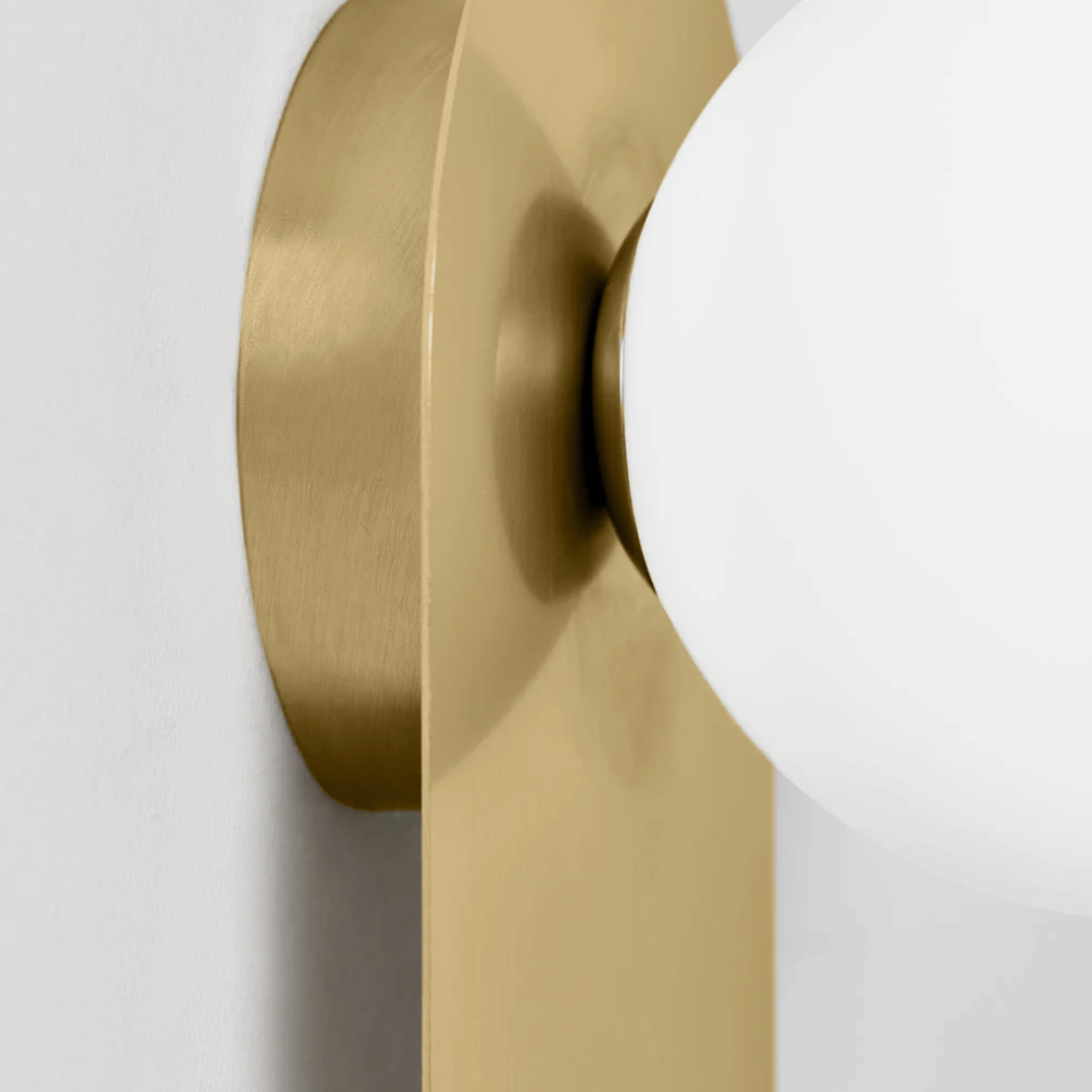 Obsidian Halo LED Wall Sconce G9 Contemporary Black Gold Bedroom Living Room — Warm Neutral Cool