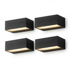 Exterior Porch Light Fixture Modern Waterproof LED Rectangular Hardwired