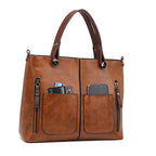 Aurelle Retro Large Capacity Shoulder Bag