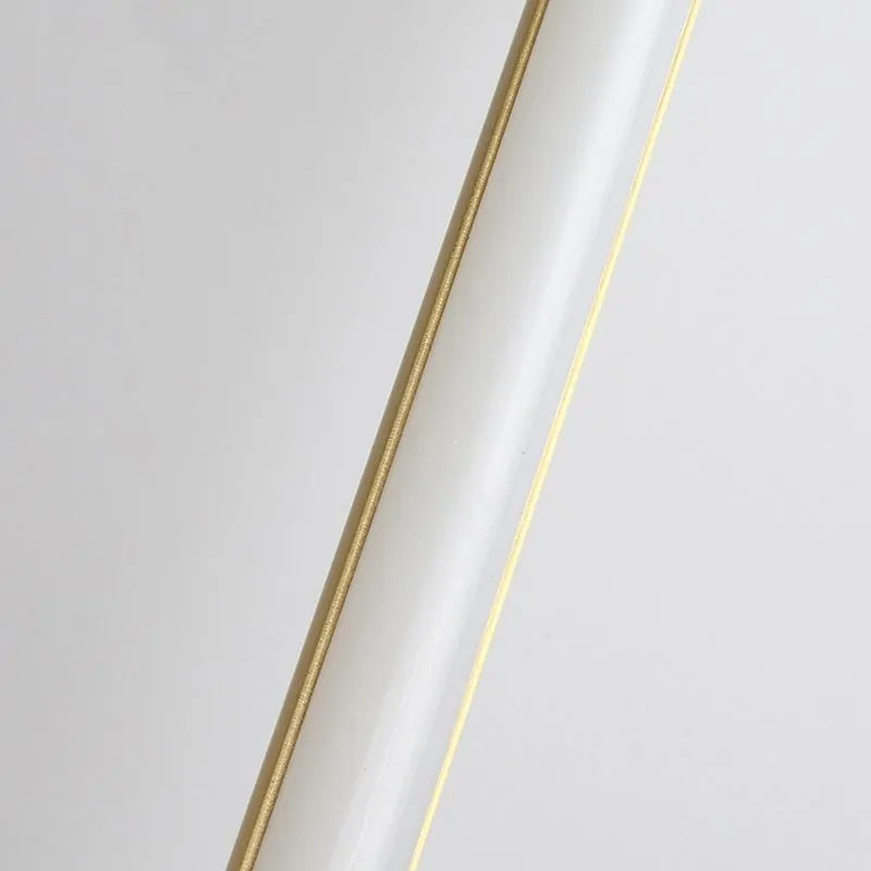 Fauro Modern Linear Metal & Silica Gel Wall-Mounted Lamps, Gold