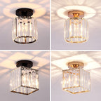 Stonel Modern Metal/Crystal Ceiling Light, 3 Colors