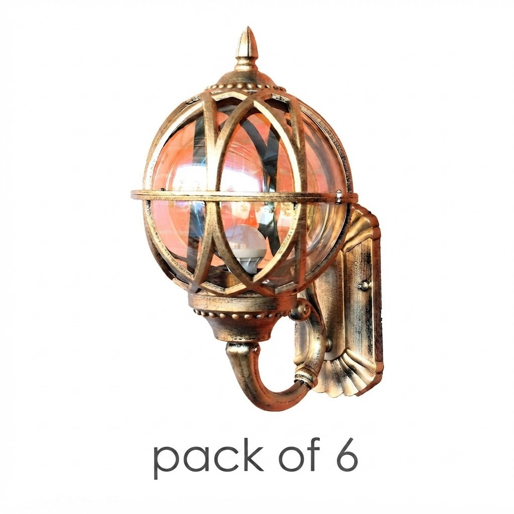 Bird's Nest Outdoor Wall Light Lantern Vintage Black Bronze Waterproof — 8 to 12 Inch Singles & Sets