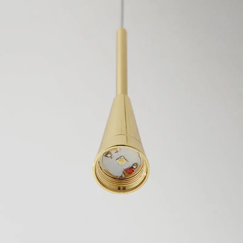 Teardrop Gold Pendant Light