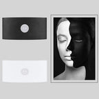 Ray Modern Minimalist Metal LED Wall Lamp with Up and Down Lighting, Black/White