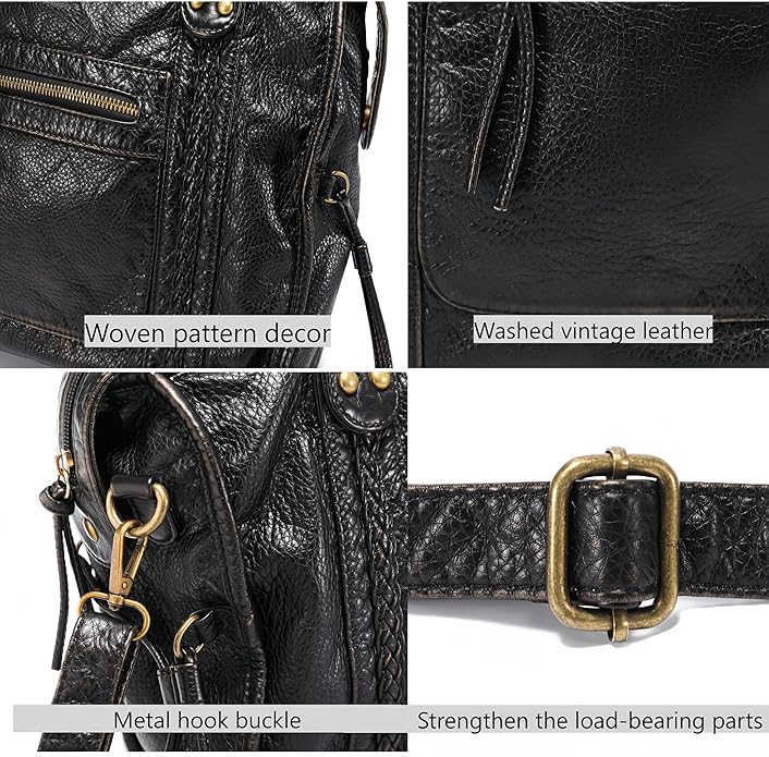 JOLLQUE Rivet Crossbody City Bag