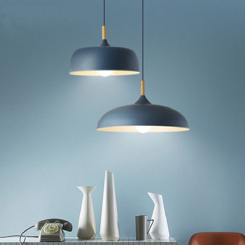 Aria  Modern Pendant Light Dome Macaron  Dining Room