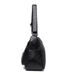 Leather Multi-Pockets Crossbody Bag
