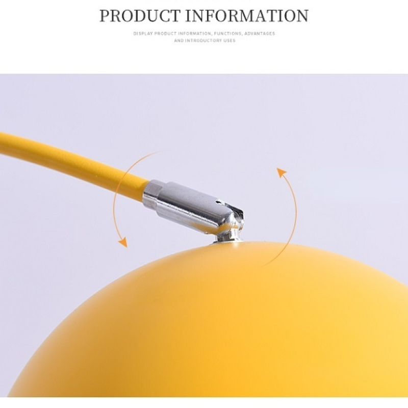 Mira Macaron Modern Fishing Arc Floor Lamp