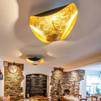 Airsha Pendant Light 3 Colour, Gold Foil Pendant Lights