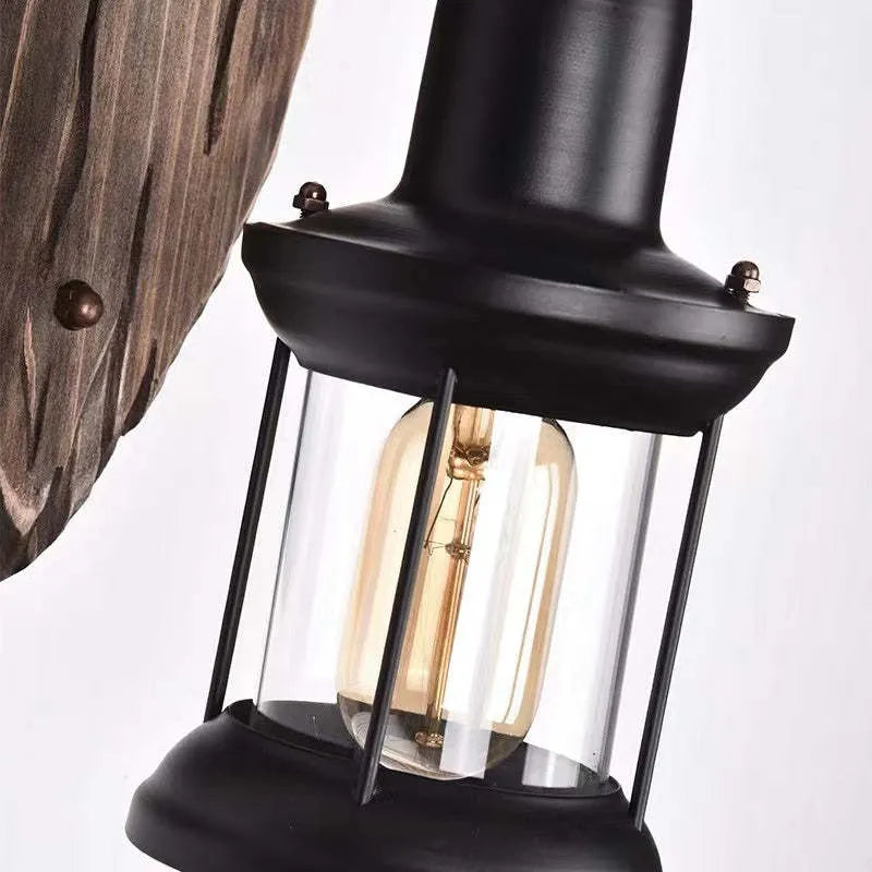 Austin Vintage Lantern Wall Lamp – Classic Industrial Metal Design