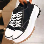 StreetRise | Trendy canvas thick soled canvas shoes