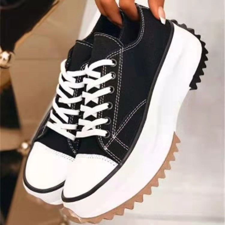 StreetRise | Trendy canvas thick soled canvas shoes