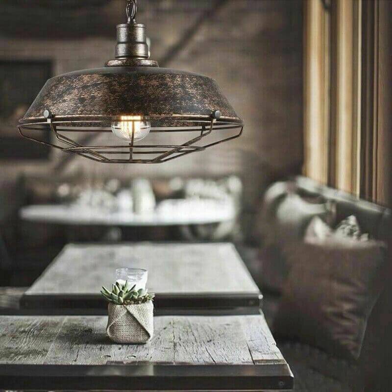 Epoch Rustic Black Industrial Pendant Light Shade