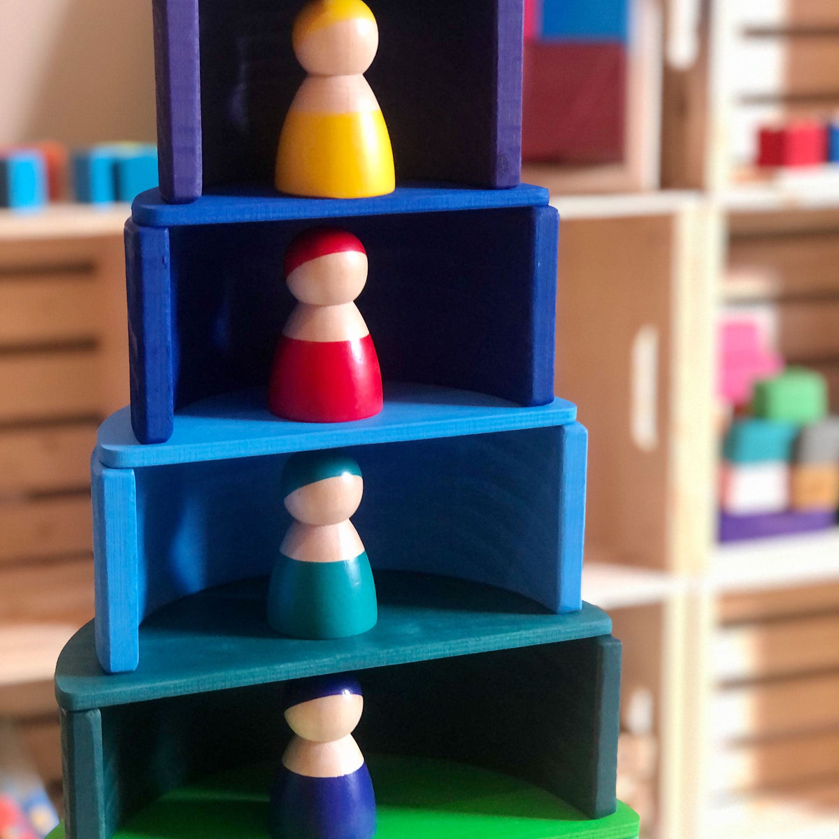 Grimm's Large Rainbow Stacker Bundle - Rainbow Stacking toy