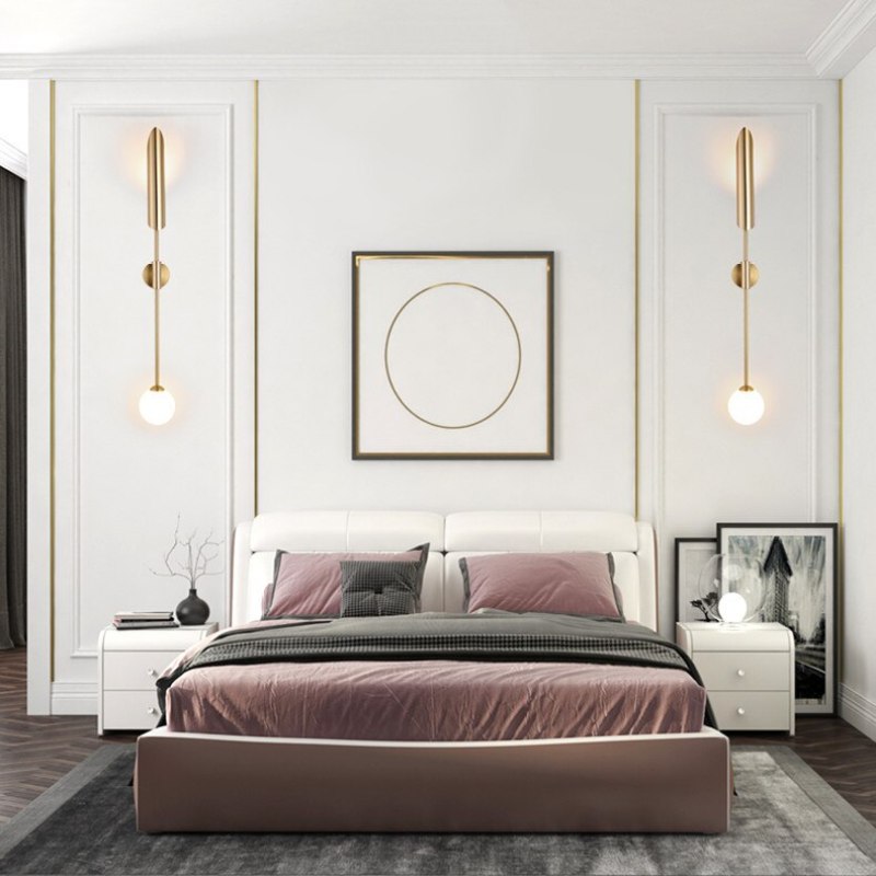Phira Luxury Double-Head Gold Scabbard Wall Lamp