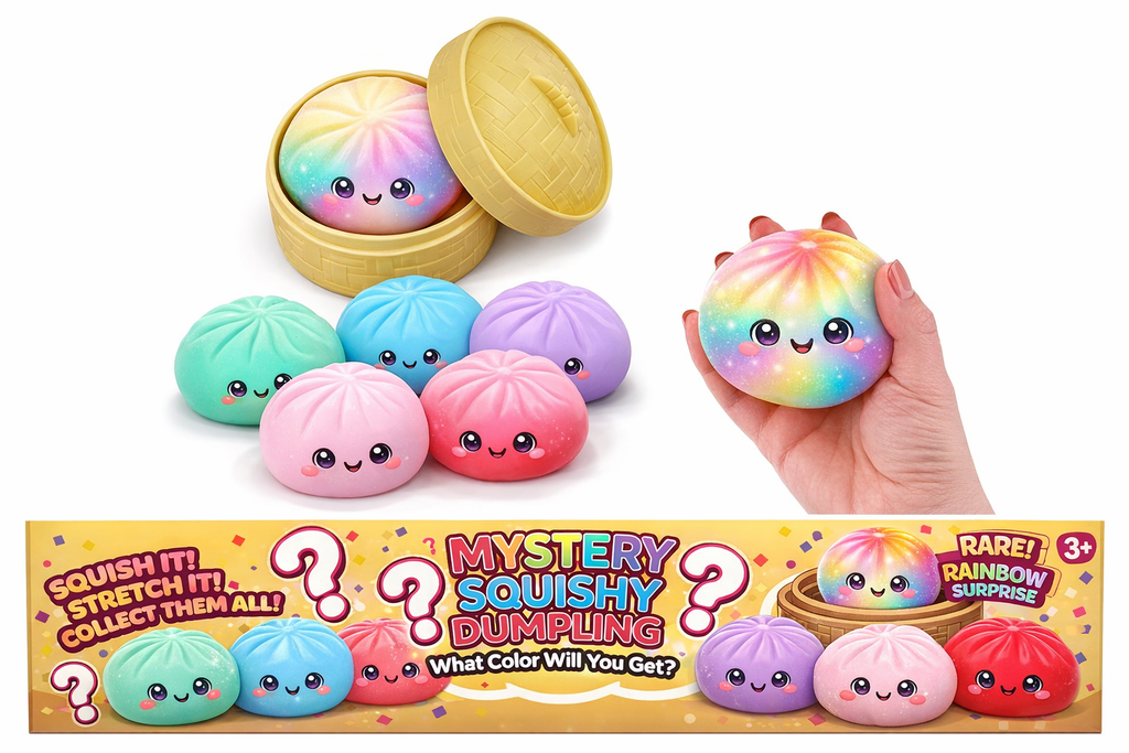 4" Mystery Squishy Dumpling - Assorted Colors
