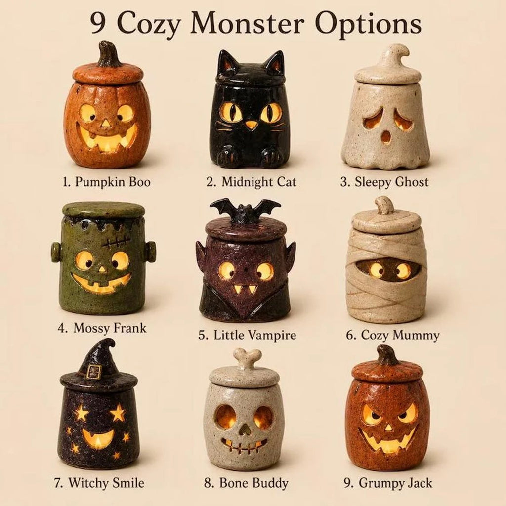 Handcrafted Artisan Monster Tea Light Holder