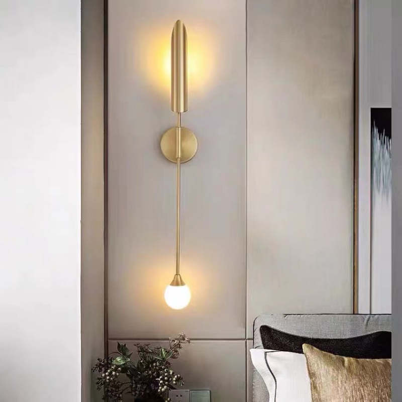 Phira Luxury Double-Head Gold Scabbard Wall Lamp