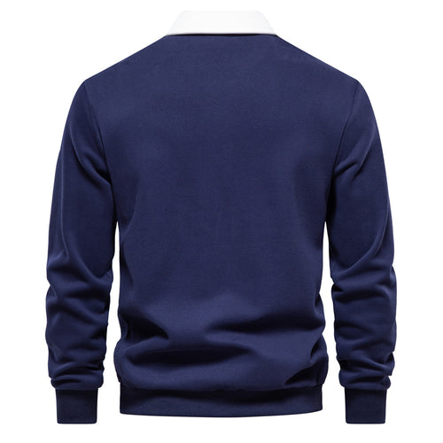 Amazirhub | Men’s Long Sleeve Polo Sweatshirt