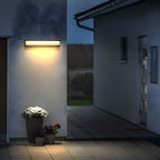 Rectangular Outdoor LED Wall Light Modern Waterproof IP65 Porch Patio — Small Large