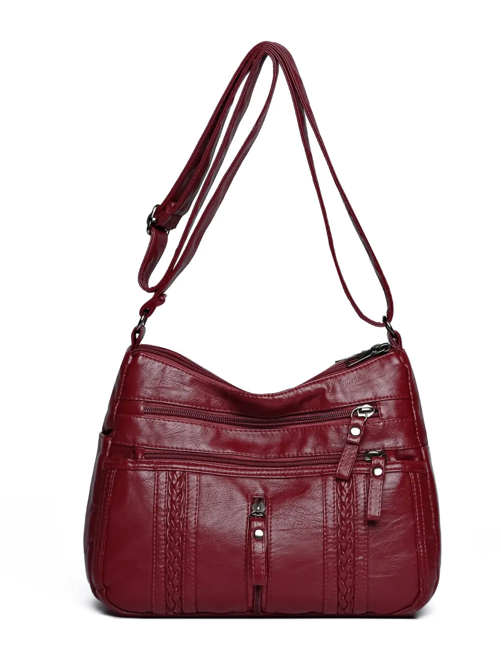 Sac porté épaule en cuir à bandoulière réglable