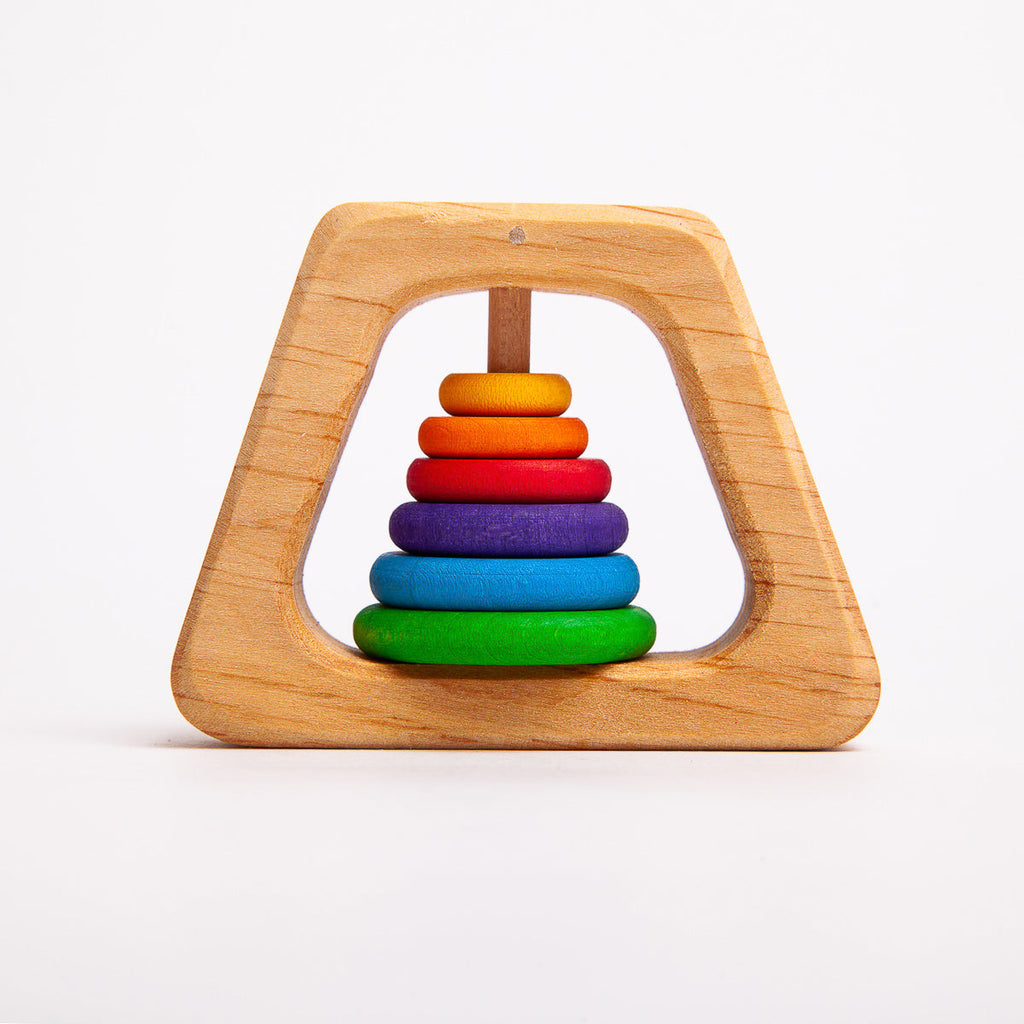 Grimm's Rainbow Rattle Pyramid
