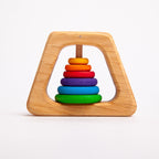 Grimm's Rainbow Rattle Pyramid