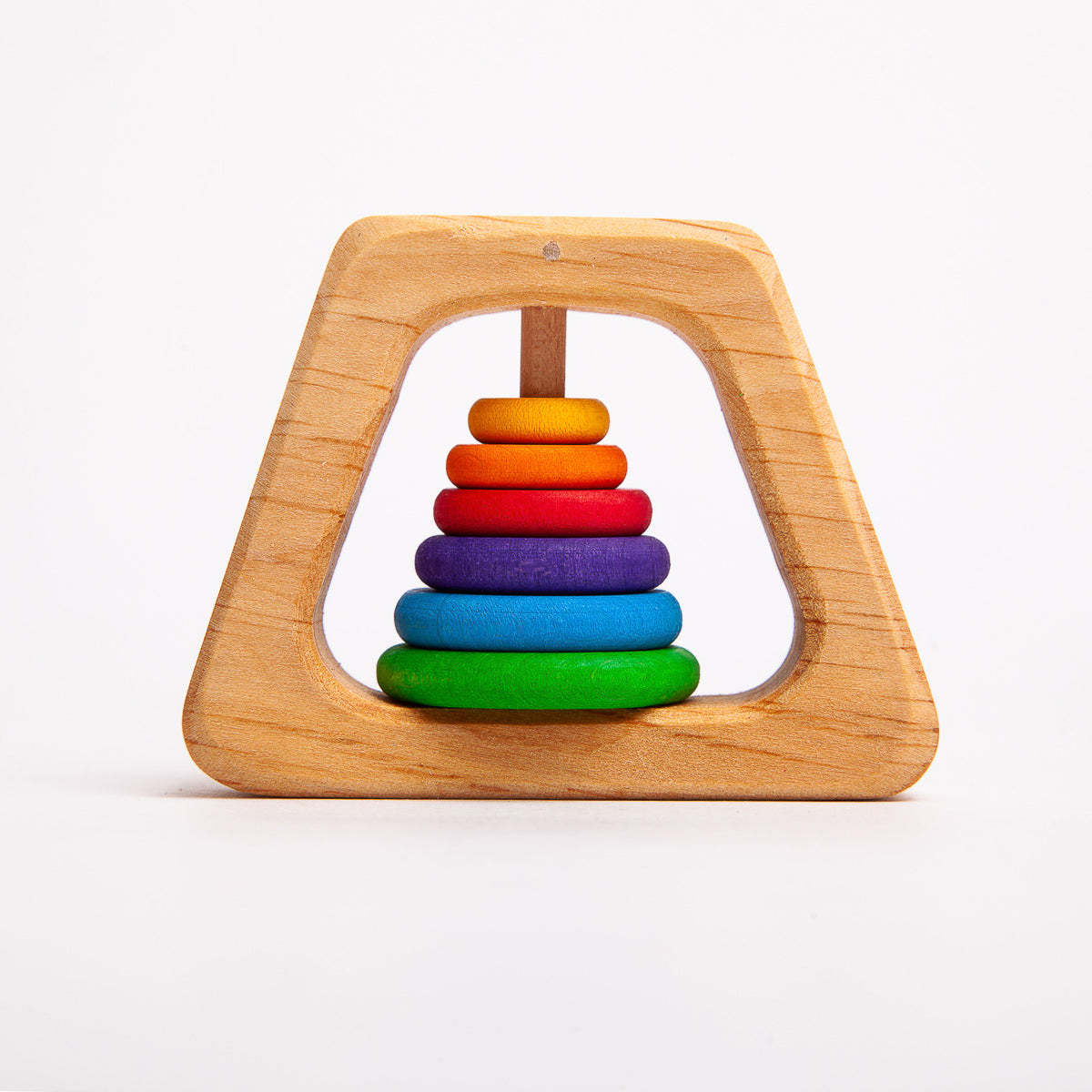 Grimm's Rainbow Rattle Pyramid
