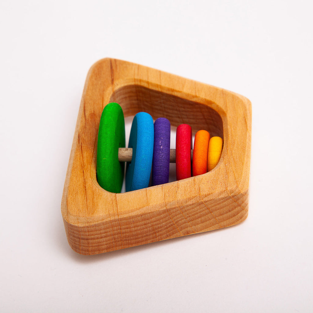 Grimm's Rainbow Rattle Pyramid