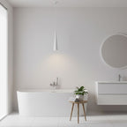 Cylindrical LED Pendant Light Slim Stainless Steel Downlight Dining Room Bedroom — Black White